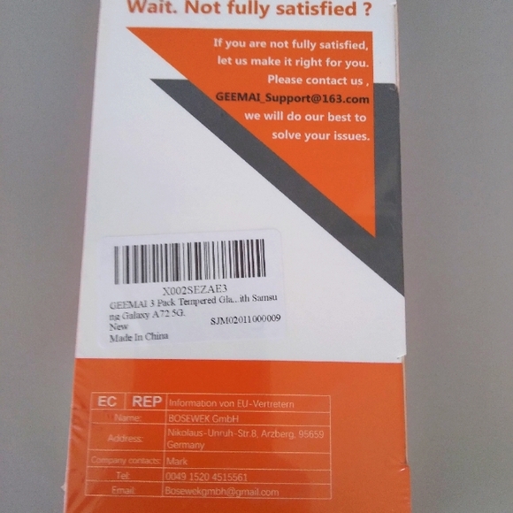 Tempered Glass Screen Protector For Galaxy A72 5g 3 Pack - Picture 2 of 2